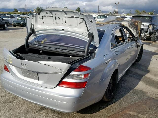 WDDNG71X87A086934 - 2007 MERCEDES-BENZ S 550 BURN photo 4