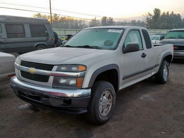 1GCDT19E178218456 - 2007 CHEVROLET COLORADO SILVER photo 2