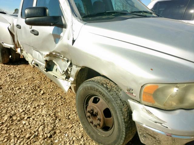 3D7MA48603G754262 - 2003 DODGE RAM 3500 S SILVER photo 9