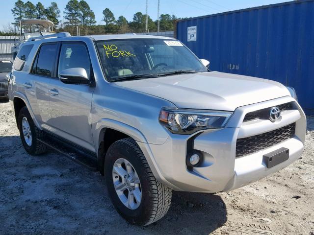 JTEBU5JR6G5312856 - 2016 TOYOTA 4RUNNER SR SILVER photo 1