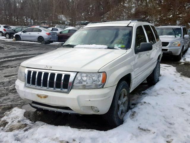 1J8GX58N34C140791 - 2004 JEEP GRAND CHER WHITE photo 2