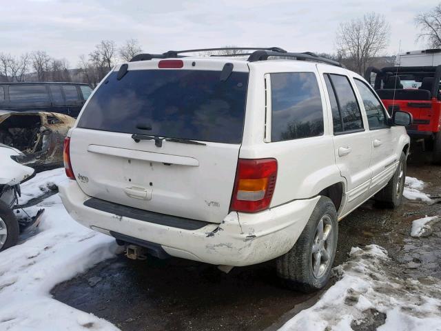 1J8GX58N34C140791 - 2004 JEEP GRAND CHER WHITE photo 4