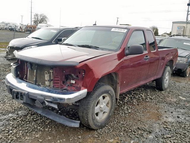 1GTDT19E388114925 - 2008 GMC CANYON MAROON photo 2