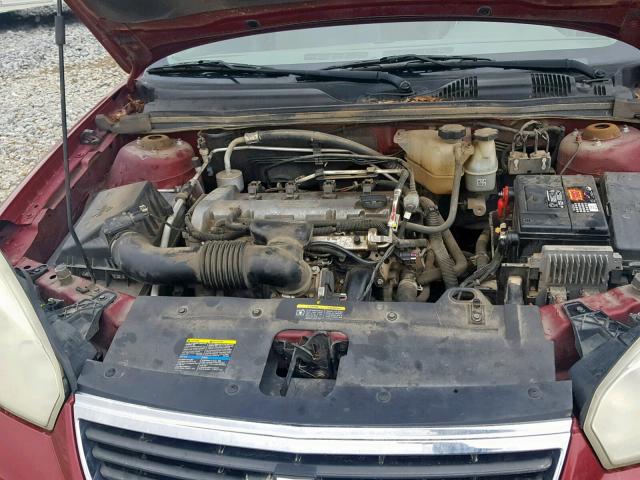 1G1ZS58FX7F131654 - 2007 CHEVROLET MALIBU LS BURGUNDY photo 7
