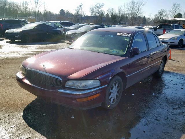 1G4CW54KX24222976 - 2002 BUICK PARK AVENU BURGUNDY photo 2