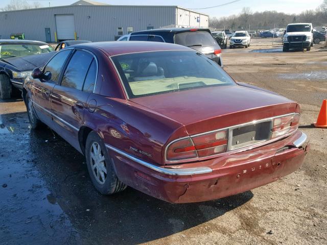 1G4CW54KX24222976 - 2002 BUICK PARK AVENU BURGUNDY photo 3