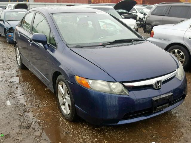 1HGFA16816L125785 - 2006 HONDA CIVIC EX BLUE photo 1