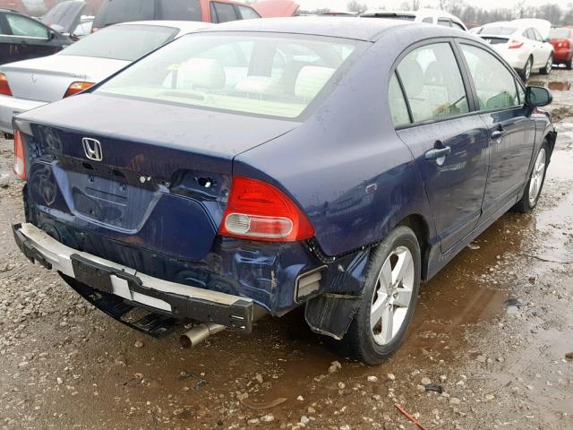 1HGFA16816L125785 - 2006 HONDA CIVIC EX BLUE photo 4