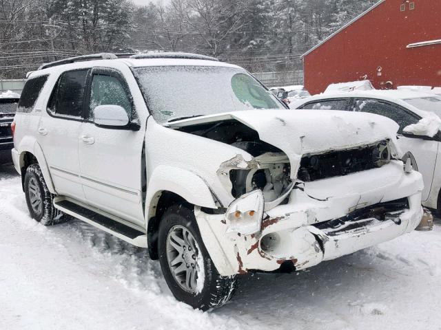 5TDBT48A87S289334 - 2007 TOYOTA SEQUOIA LI WHITE photo 1