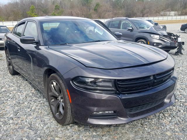 2C3CDXHG0FH722069 - 2015 DODGE CHARGER SX GRAY photo 1