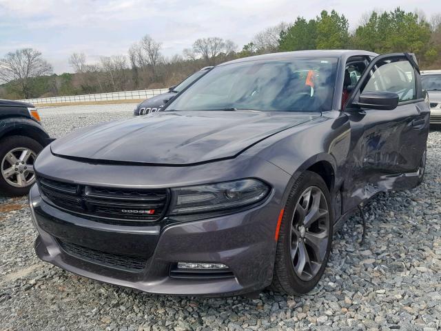 2C3CDXHG0FH722069 - 2015 DODGE CHARGER SX GRAY photo 2