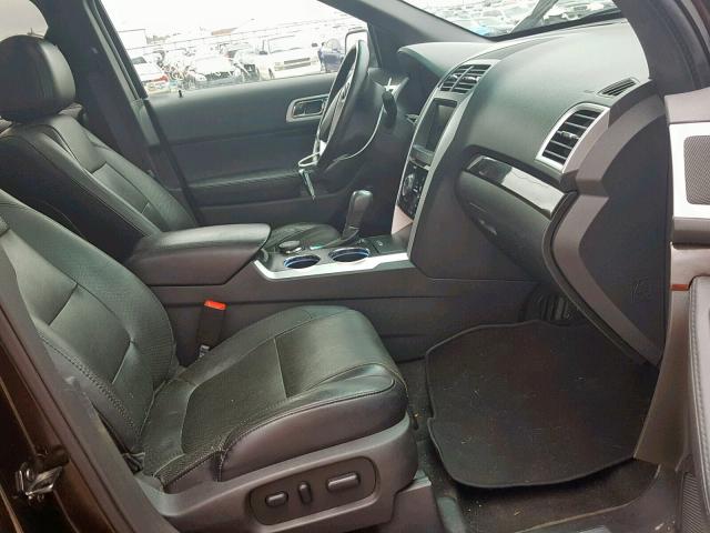 1FM5K8F89DGA11146 - 2013 FORD EXPLORER L BLACK photo 5