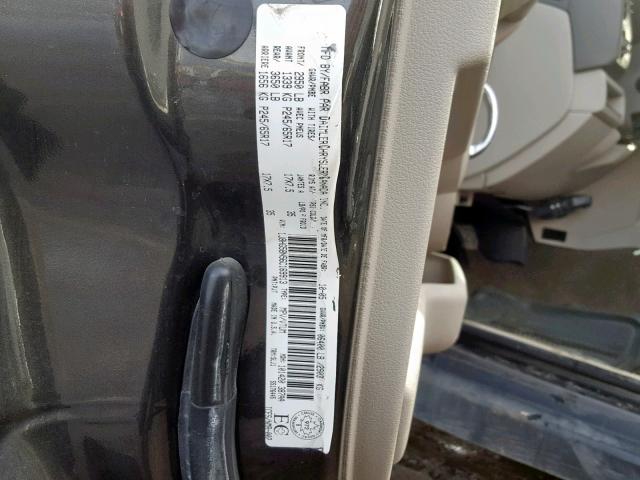 1J8HG58N56C169913 - 2006 JEEP COMMANDER BLACK photo 10