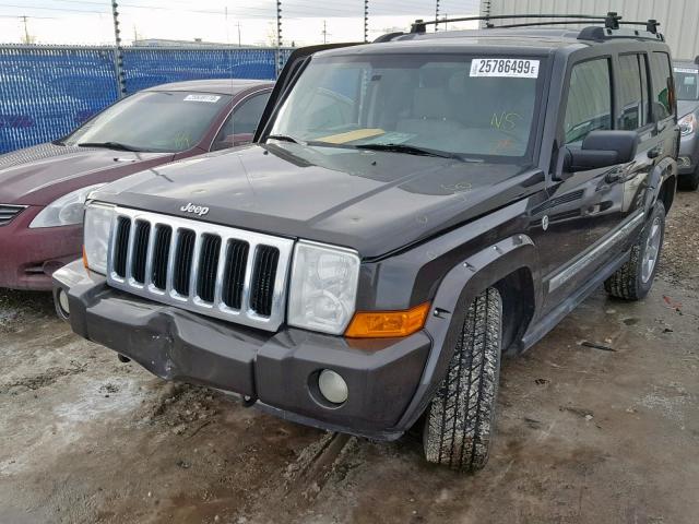 1J8HG58N56C169913 - 2006 JEEP COMMANDER BLACK photo 2