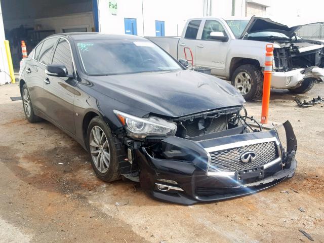 JN1BV7AR7EM702111 - 2014 INFINITI Q50 BASE BLACK photo 1