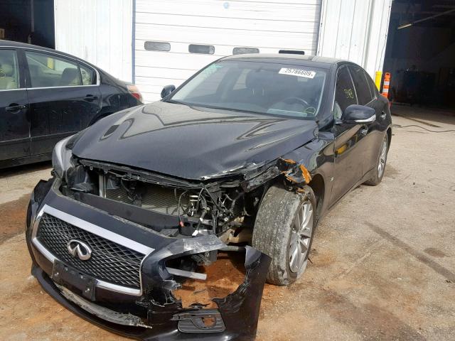 JN1BV7AR7EM702111 - 2014 INFINITI Q50 BASE BLACK photo 2