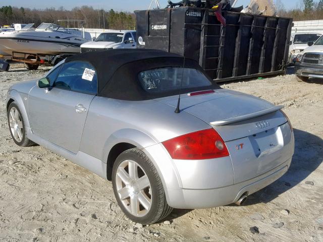 TRUTC28N741001085 - 2004 AUDI TT SILVER photo 3