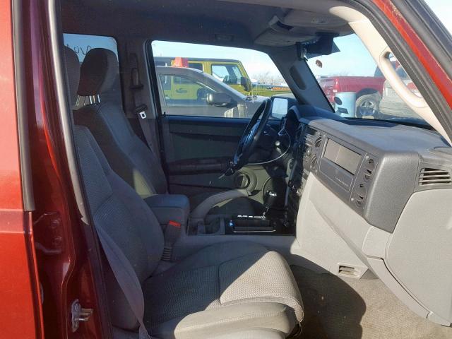 1J8HG48K07C586681 - 2007 JEEP COMMANDER Bordo foto 5
