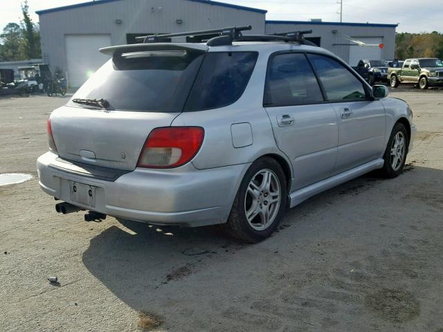 JF1GG29632G808680 - 2002 SUBARU IMPREZA WR SILVER photo 4