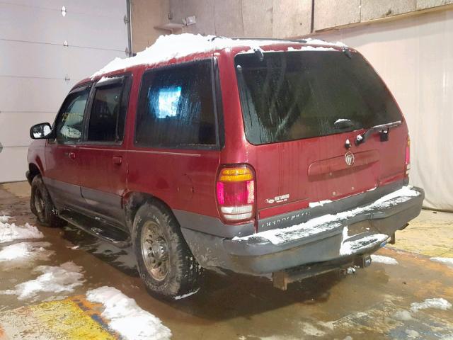 4M2ZU55P6WUJ26390 - 1998 MERCURY MOUNTAINEE RED photo 3