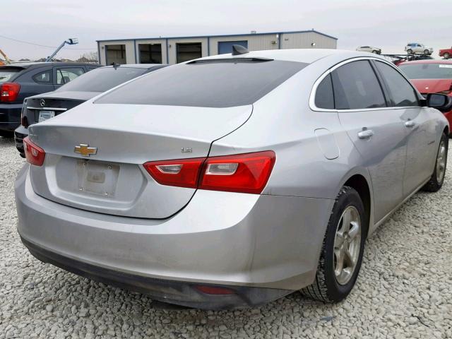 1G1ZB5STXGF177967 - 2016 CHEVROLET MALIBU LS SILVER photo 4