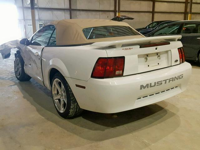 1FAFP44473F398146 - 2003 FORD MUSTANG WHITE photo 3