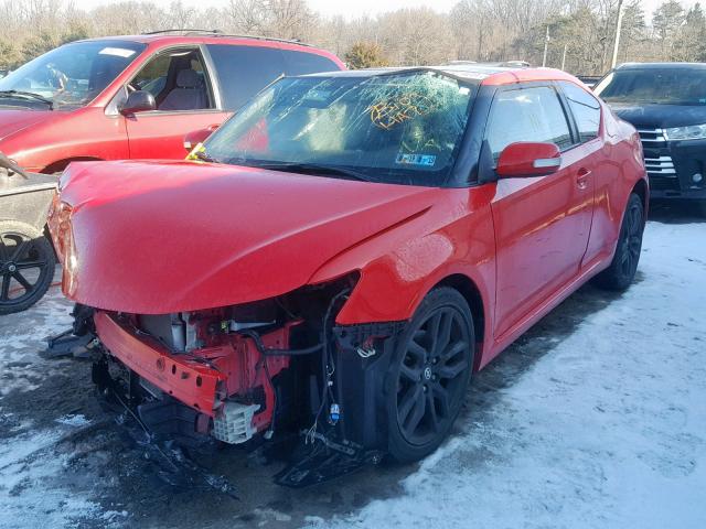 JTKJF5C72E3076097 - 2014 TOYOTA SCION TC 红色 照片 2