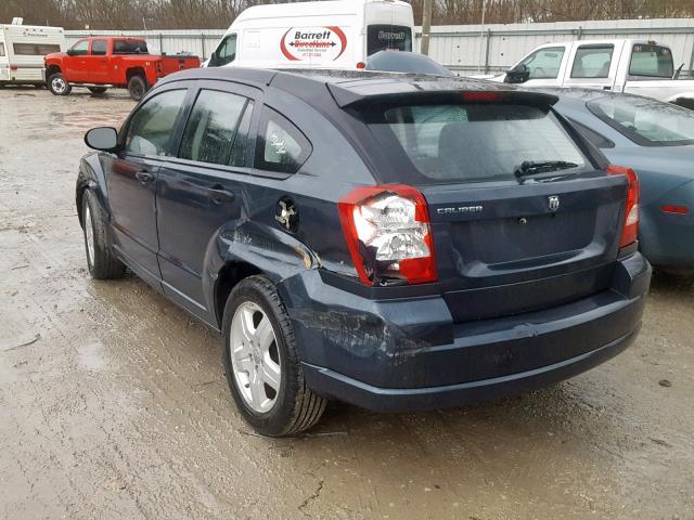 1B3HB28B88D704743 - 2008 DODGE CALIBER BLUE photo 3