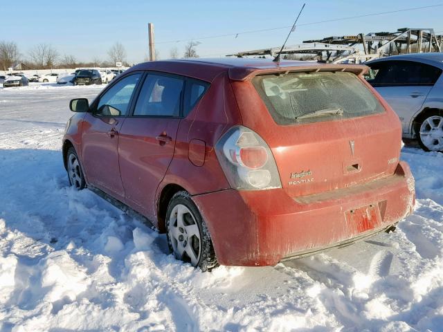 5Y2SL67809Z463361 - 2009 PONTIAC VIBE RED photo 3