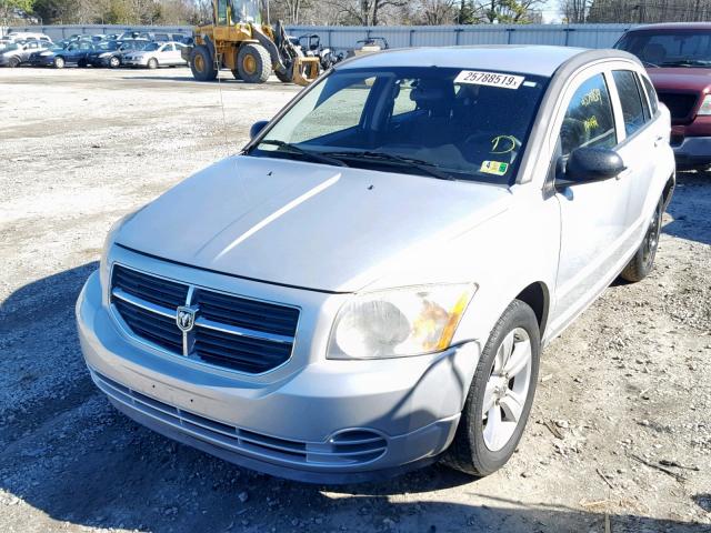 1B3CB4HA3AD558917 - 2010 DODGE CALIBER SX SILVER photo 2