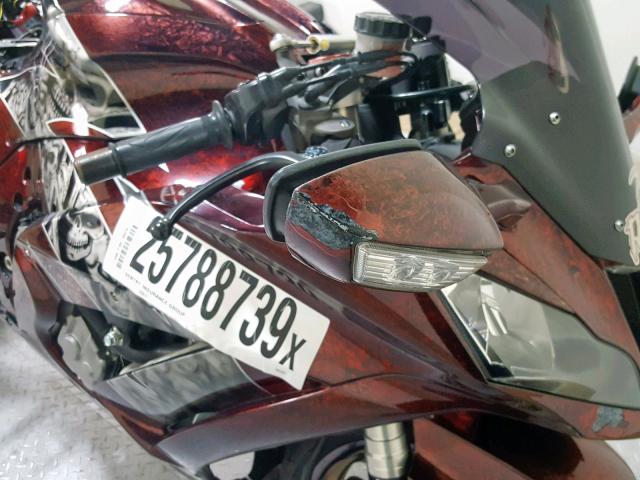 JKAZXCJ16BA003391 - 2011 KAWASAKI ZX1000 J MAROON photo 17