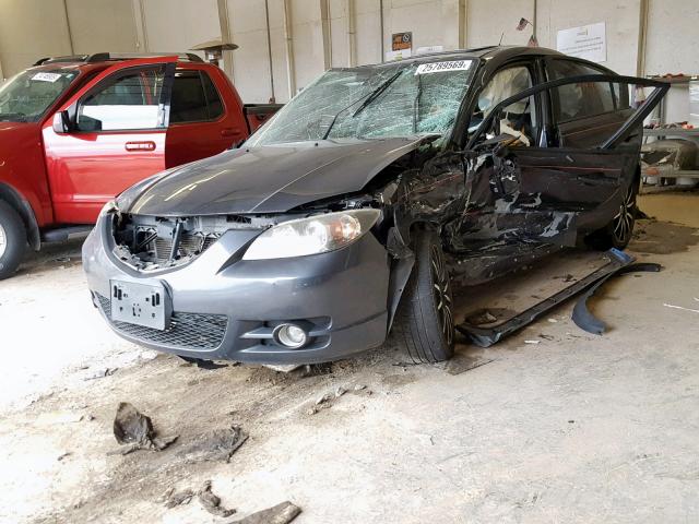 JM1BK323X51312257 - 2005 MAZDA 3 S GRAY photo 2