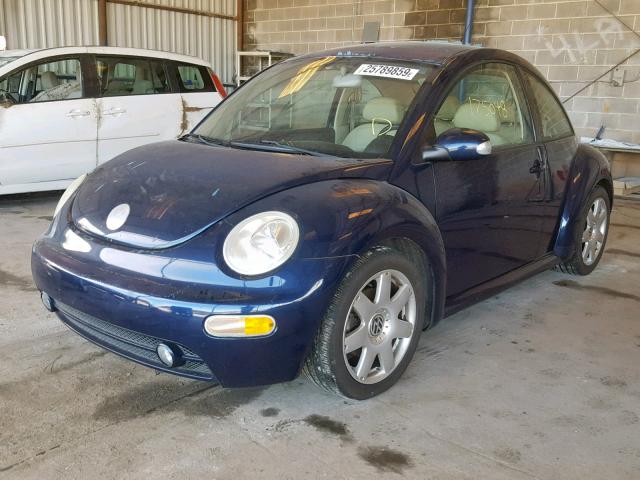 3VWDD21C73M433808 - 2003 VOLKSWAGEN NEW BEETLE 蓝色 照片 2