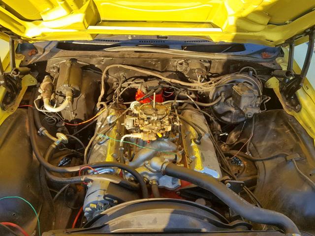 1D37U2R514800 - 1970 CHEVROLET CHEVELL YELLOW photo 7