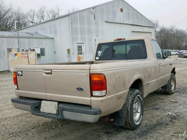 1FTYR10U8WUC22921 - 1998 FORD RANGER BEIGE photo 4