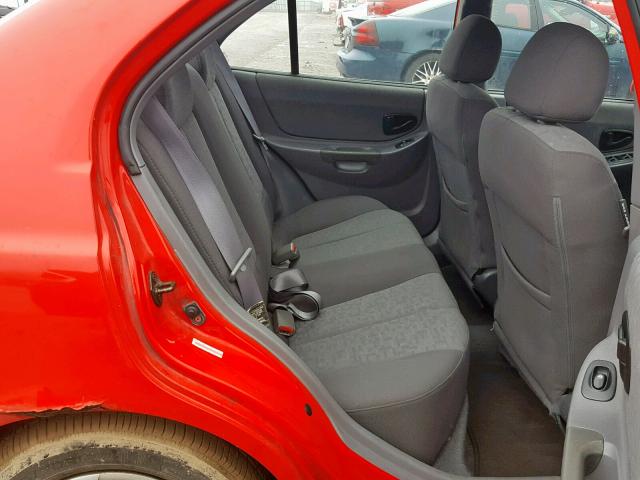 KMHCG45C23U495233 - 2003 HYUNDAI ACCENT GL RED photo 6