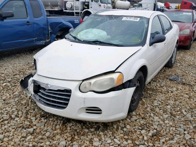 1C3EL46XX4N208313 - 2004 CHRYSLER SEBRING LX WHITE photo 2