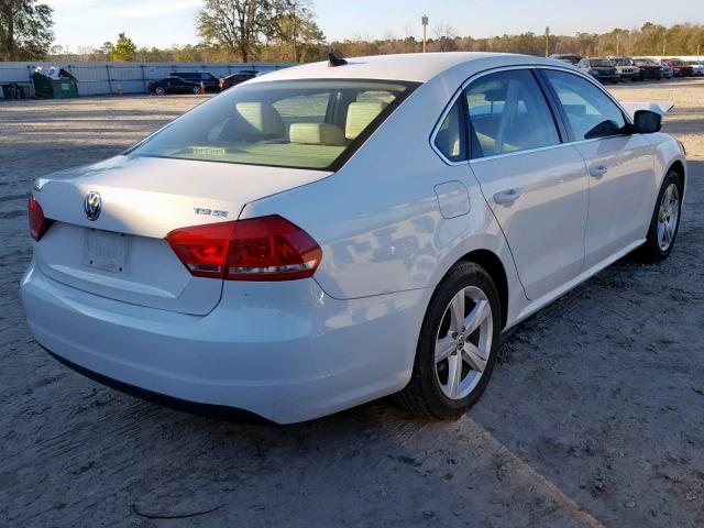 1VWBS7A32EC116730 - 2014 VOLKSWAGEN PASSAT SE WHITE photo 4