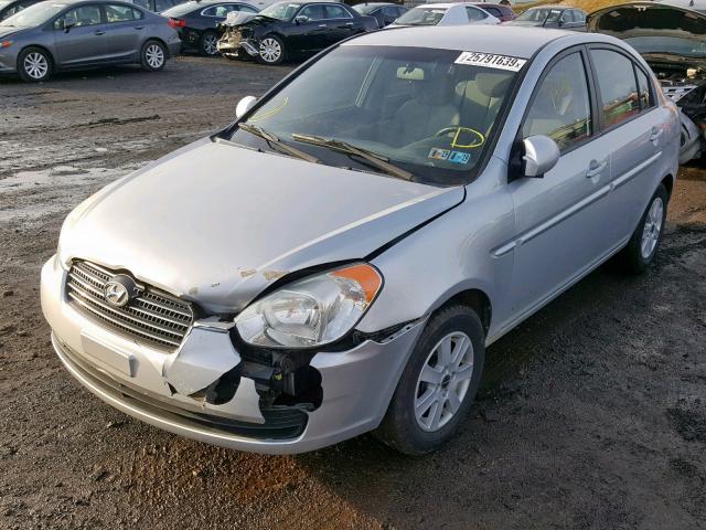 KMHCN46CX9U369621 - 2009 HYUNDAI ACCENT GLS SILVER photo 2