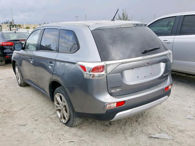 JA4AD3A31FZ000977 - 2015 MITSUBISHI OUTLANDER GRAY photo 3