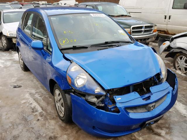 JHMGD38448S071146 - 2008 HONDA FIT BLUE photo 1