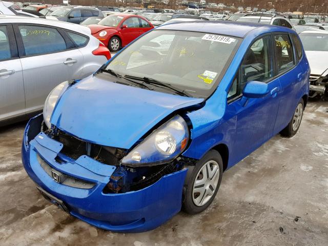 JHMGD38448S071146 - 2008 HONDA FIT BLUE photo 2