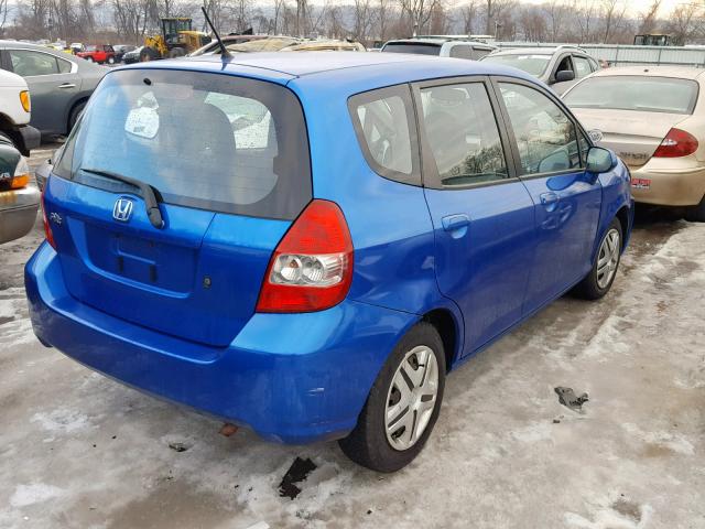 JHMGD38448S071146 - 2008 HONDA FIT BLUE photo 4