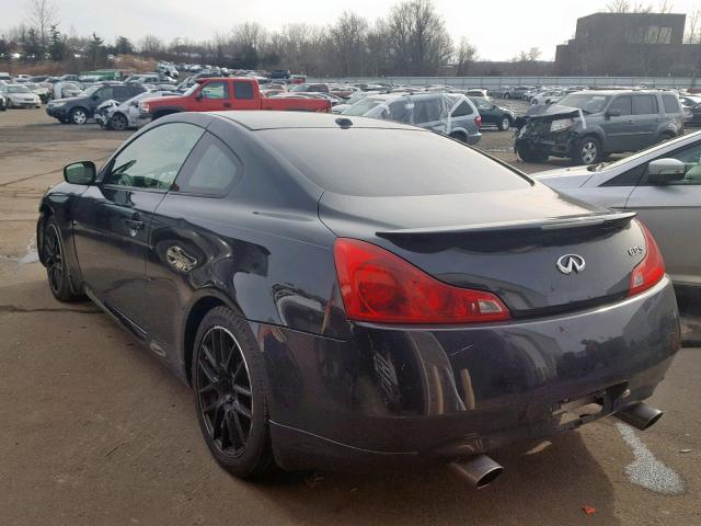 JNKCV64E58M126428 - 2008 INFINITI G37 BASE BLACK photo 3