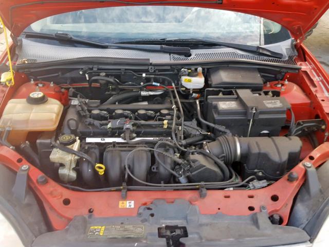 1FAFP34N77W289131 - 2007 FORD FOCUS ZX4 RED photo 7