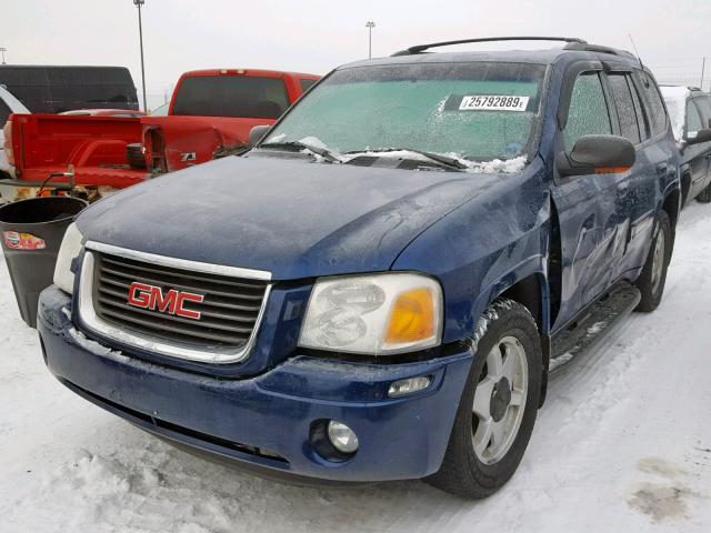 1GKDT13S322162261 - 2002 GMC ENVOY BLUE photo 2