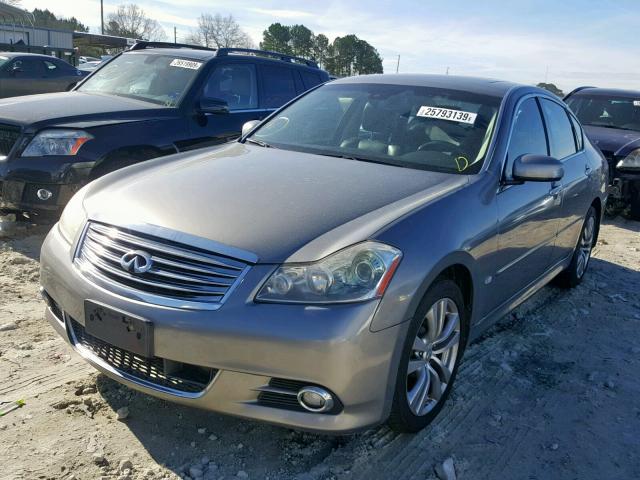 JNKAY01F88M652352 - 2008 INFINITI M35 BASE SILVER photo 2