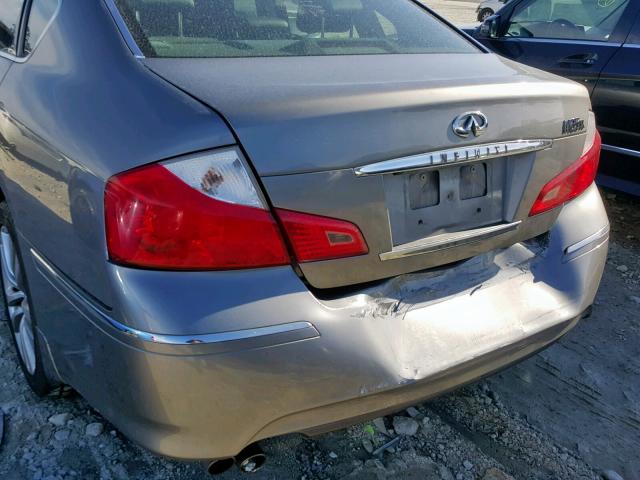 JNKAY01F88M652352 - 2008 INFINITI M35 BASE SILVER photo 9