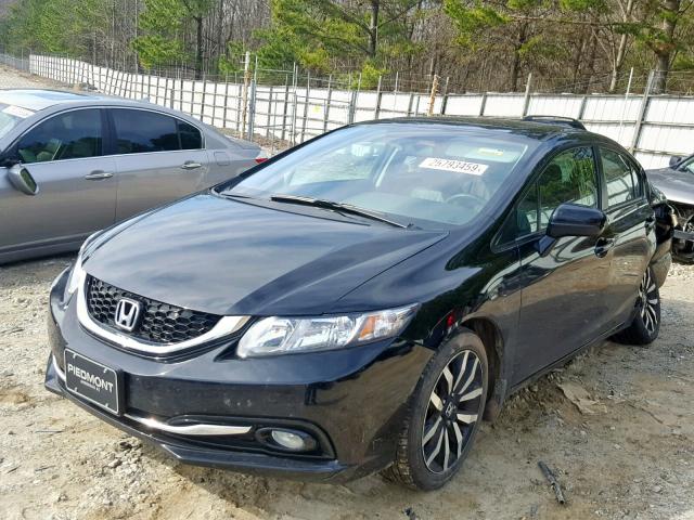 2HGFB2F93FH539742 - 2015 HONDA CIVIC EXL BLACK photo 2