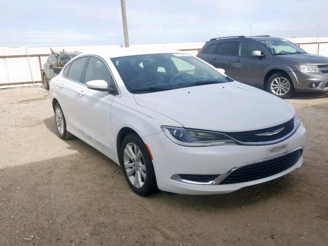 1C3CCCAB2FN690162 - 2015 CHRYSLER 200 LIMITE WHITE photo 1